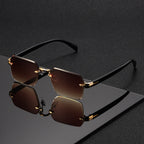 Randlose Quadratische Brille Gewichtsreduzierte Gestalt Angenehme Form