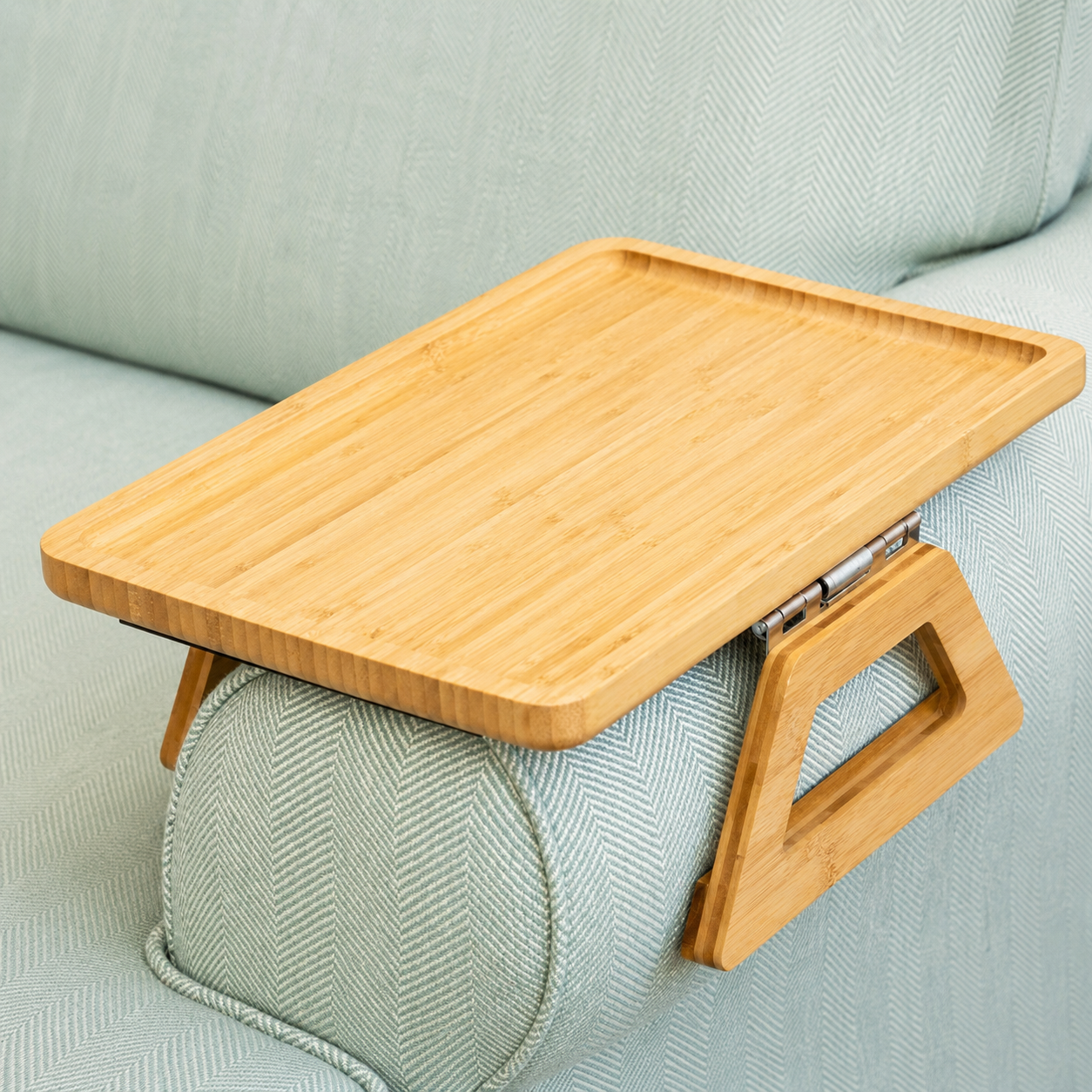 BambooRelax Armlehnen-Tablett aus Bambus