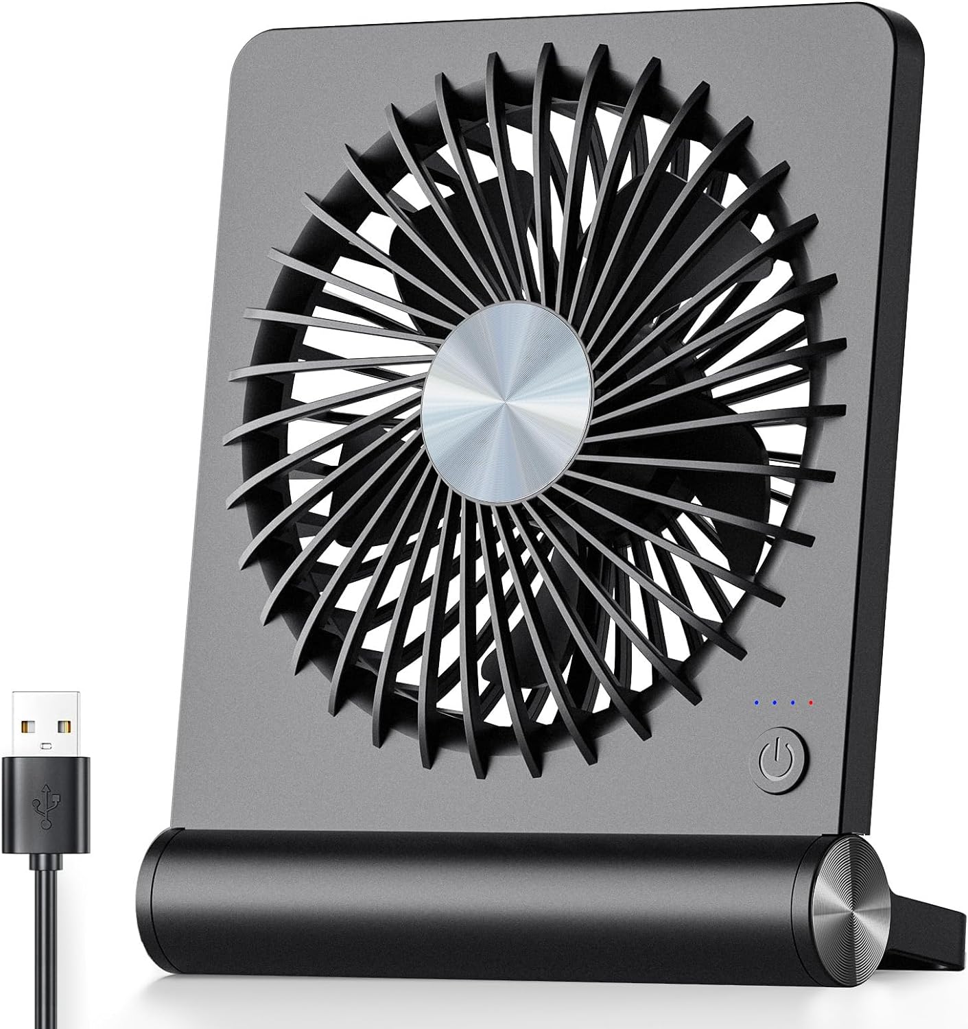 SilentAir Compact USB Tischventilator mit 3 Geschwindigkeitsstufen