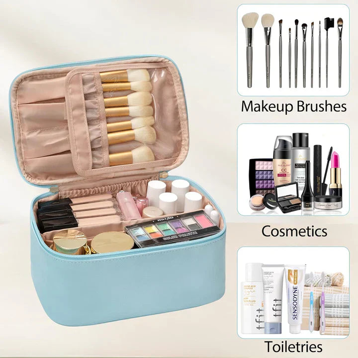 BeautyCase Reise Kosmetik Organizer mit Verstellbaren Fächern