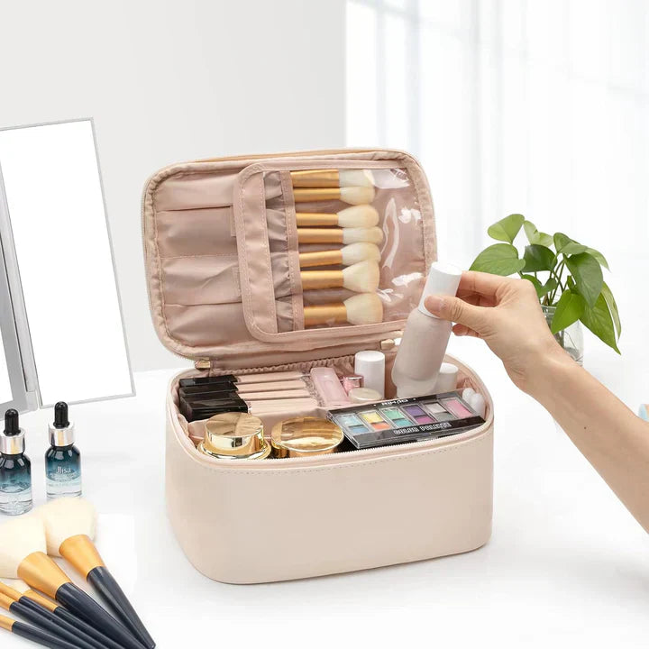 BeautyCase Reise Kosmetik Organizer mit Verstellbaren Fächern