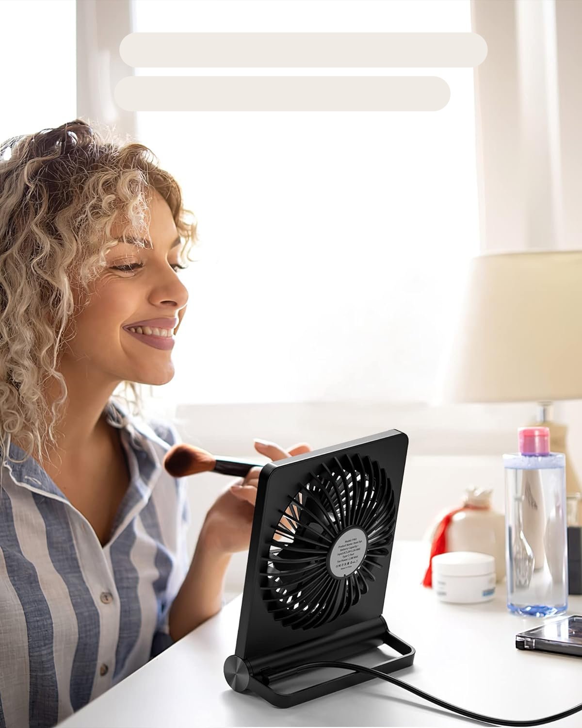 SilentAir Compact USB Tischventilator mit 3 Geschwindigkeitsstufen