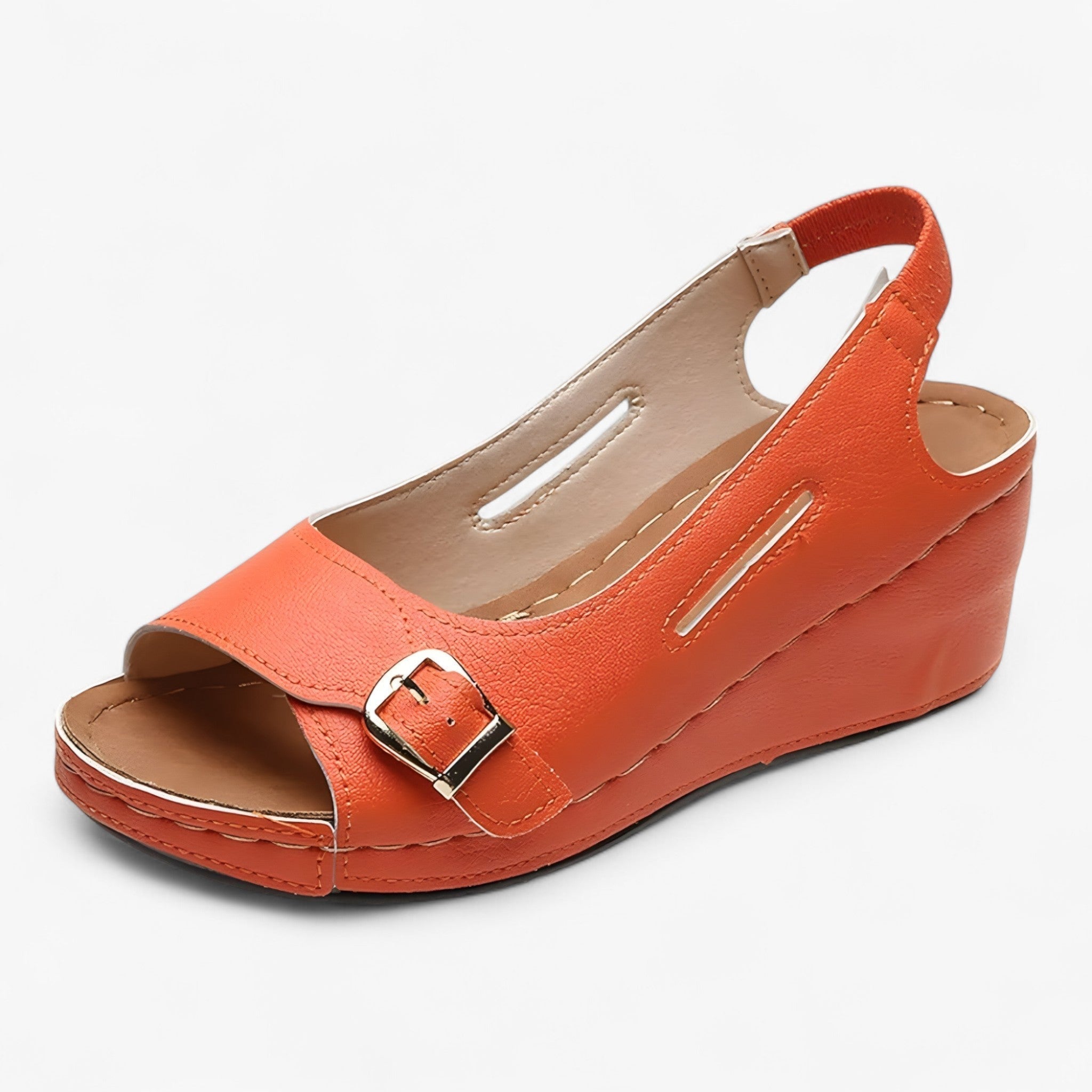 Velmora Damen Keilsandalen aus Leder mit Komfort und Eleganz