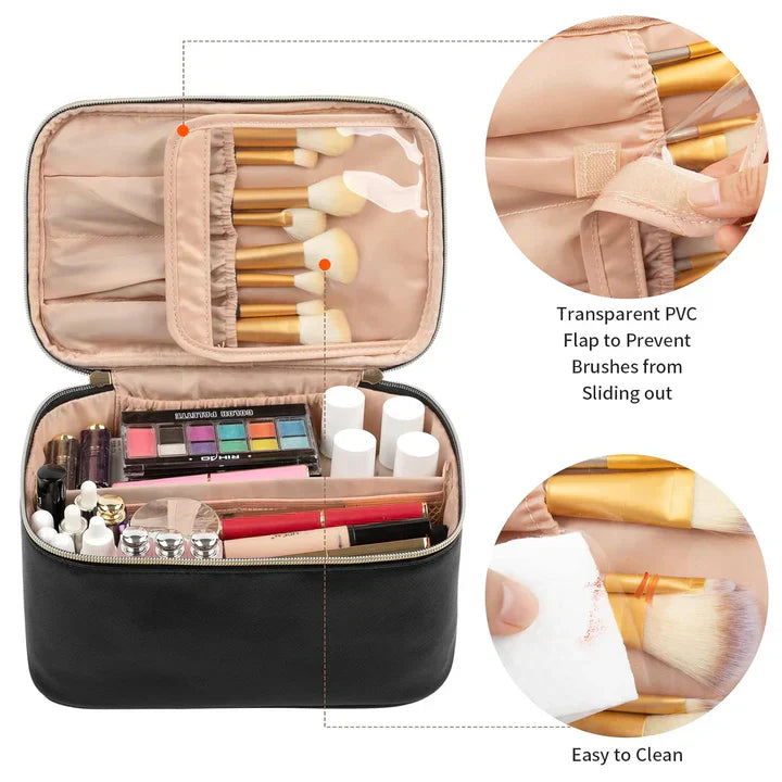 BeautyCase Reise Kosmetik Organizer mit Verstellbaren Fächern