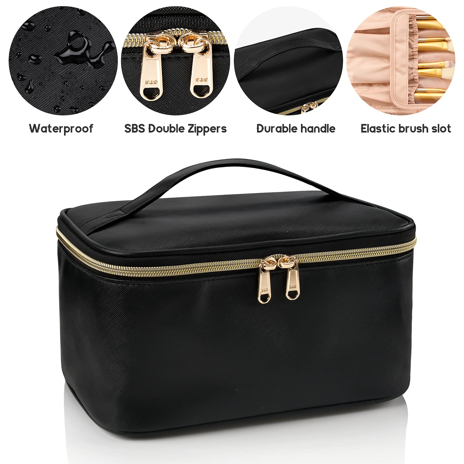 BeautyCase Reise Kosmetik Organizer mit Verstellbaren Fächern