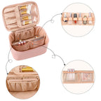 BeautyCase Reise Kosmetik Organizer mit Verstellbaren Fächern