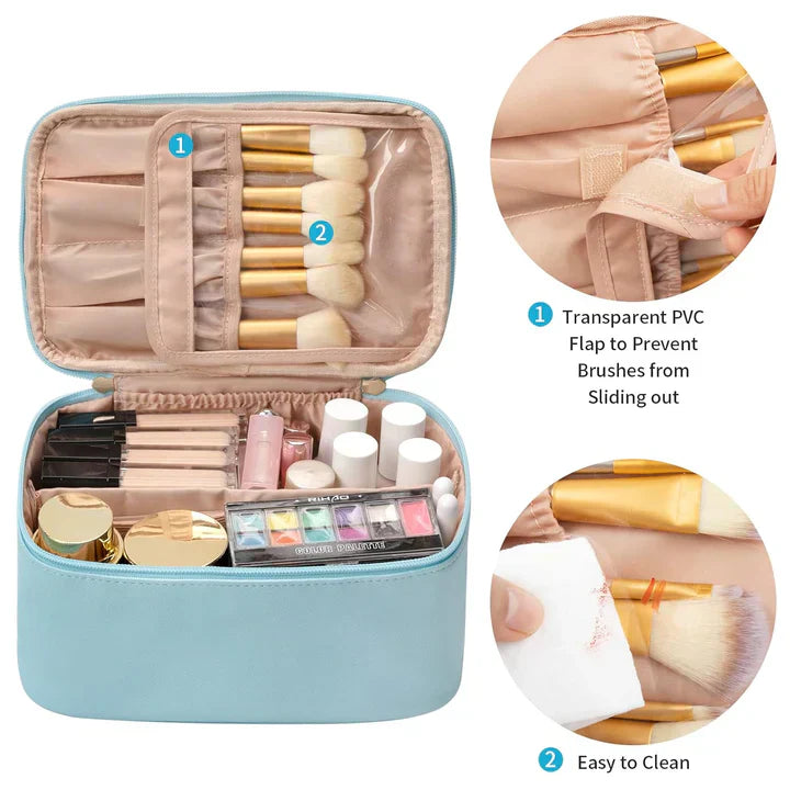 BeautyCase Reise Kosmetik Organizer mit Verstellbaren Fächern