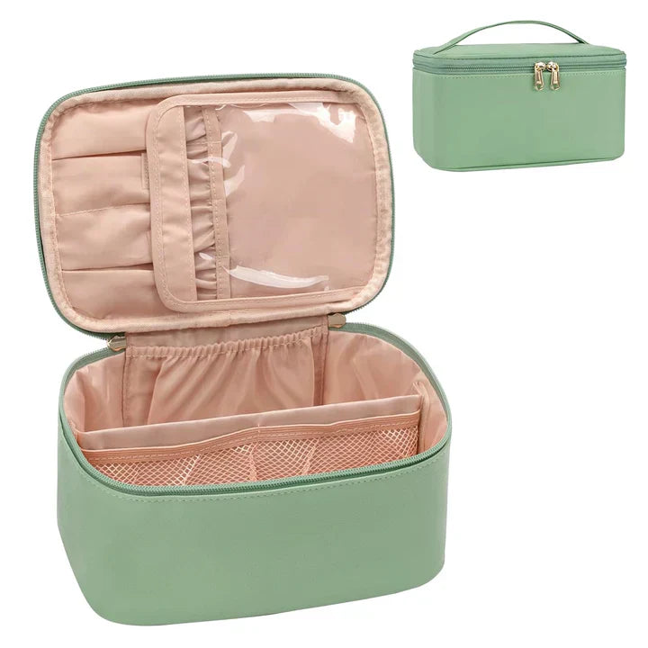 BeautyCase Reise Kosmetik Organizer mit Verstellbaren Fächern