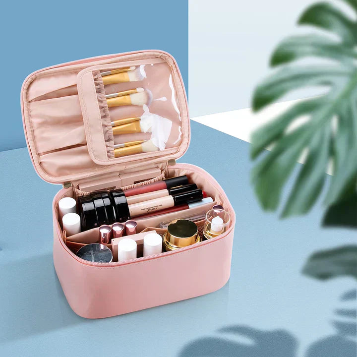 BeautyCase Reise Kosmetik Organizer mit Verstellbaren Fächern