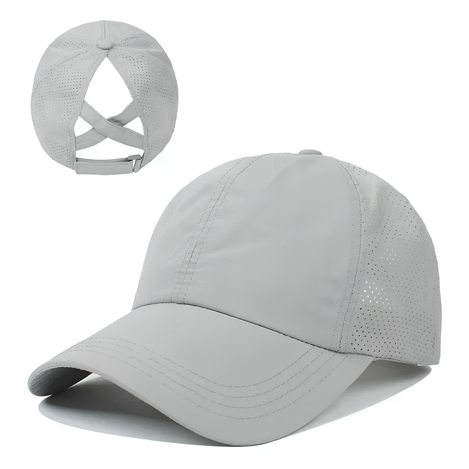 AirFlowCap sportskasket i mesh med hestehaleåbning
