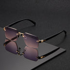 Randlose Quadratische Brille Gewichtsreduzierte Gestalt Angenehme Form