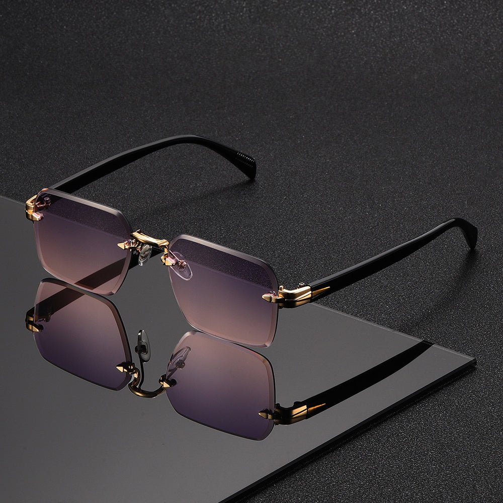 Randlose Quadratische Brille Gewichtsreduzierte Gestalt Angenehme Form