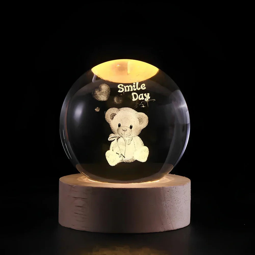 Kryształowa kula LumiSphere 3D z oświetleniem LED
