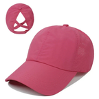 AirFlowCap sportskasket i mesh med hestehaleåbning