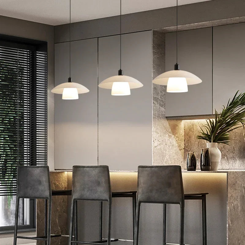 Lampa wisząca ZenLicht szklana minimalistyczna japońska ciepła biała