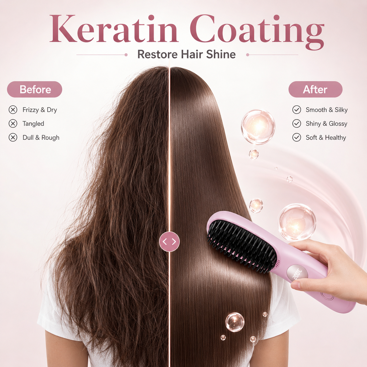 StyleBrush Kabellose Glättungsbürste