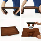 BambooRelax Armlehnen-Tablett aus Bambus