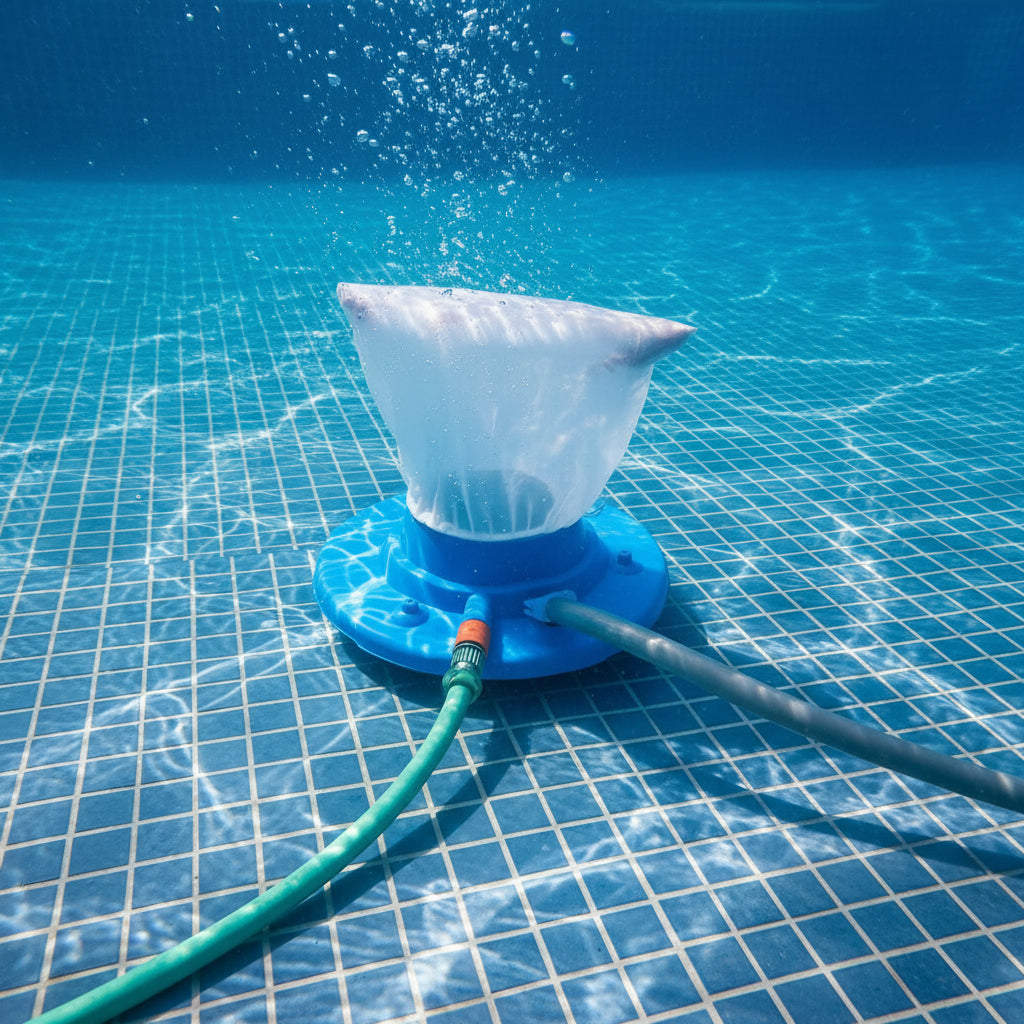 Poolvora czyścik do basenu z napędem wodnym do basenów, stawów i jacuzzi