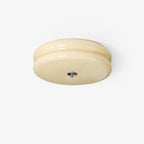 Art Deco LED Deckenlampe mit Geriffeltem Glas