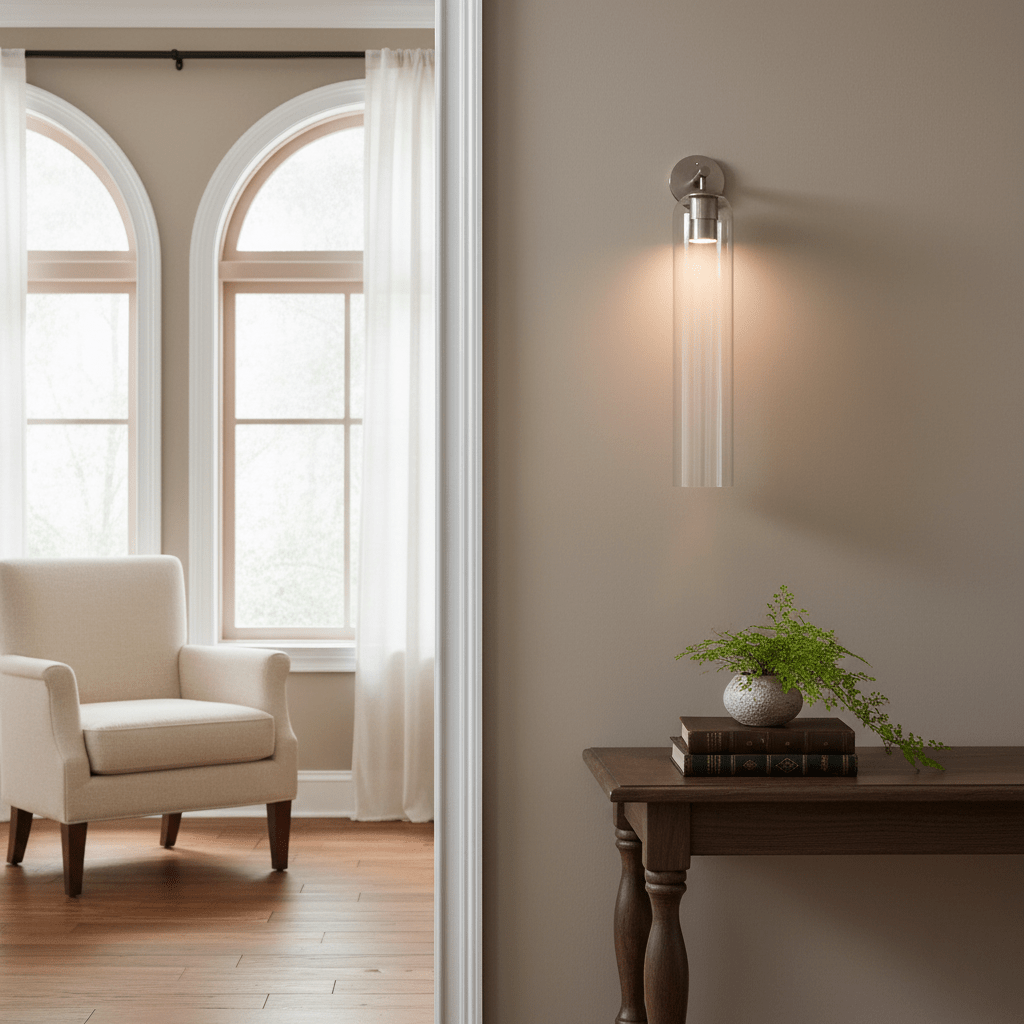 Moderne Wandleuchte mit Zylindrischem Design