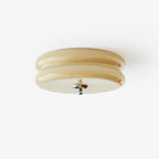 Art Deco LED Deckenlampe mit Geriffeltem Glas