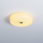 Art Deco LED Deckenlampe mit Geriffeltem Glas