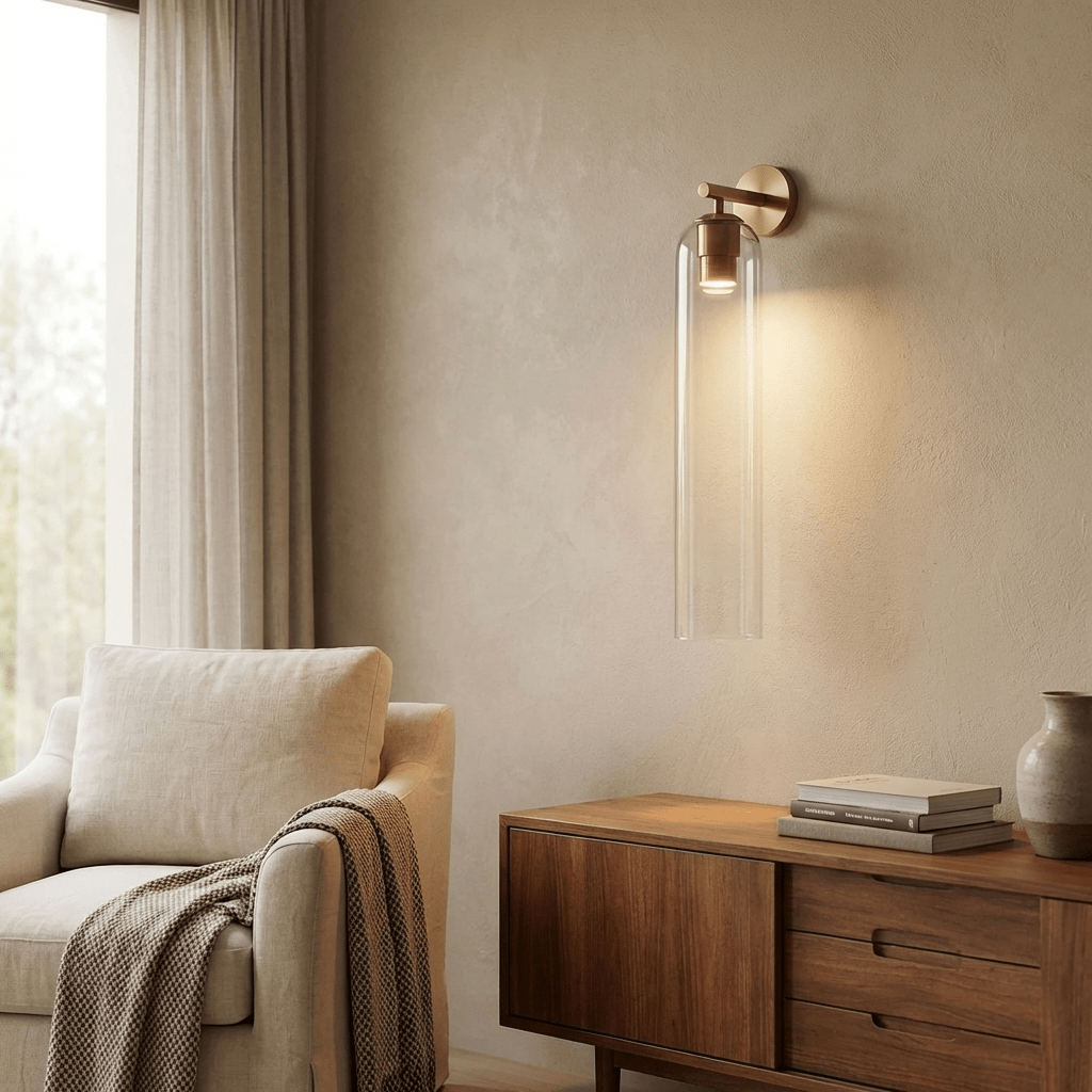 Moderne Wandleuchte mit Zylindrischem Design