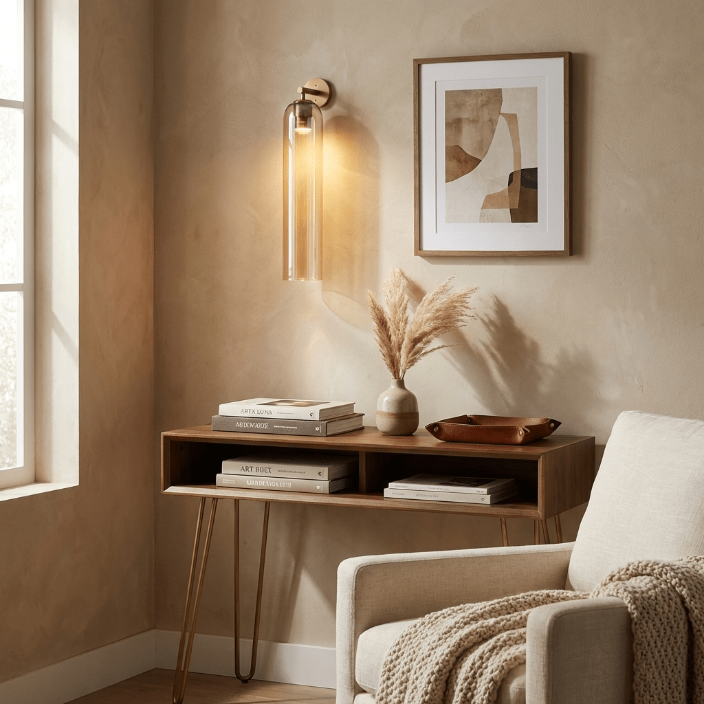 Moderne Wandleuchte mit Zylindrischem Design