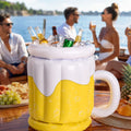 FrostMug nadmuchiwany chłodziarz na napoje w kształcie kufla do piwa na imprezy i do ogrodu