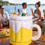 FrostMug nadmuchiwany chłodziarz na napoje w kształcie kufla do piwa na imprezy i do ogrodu
