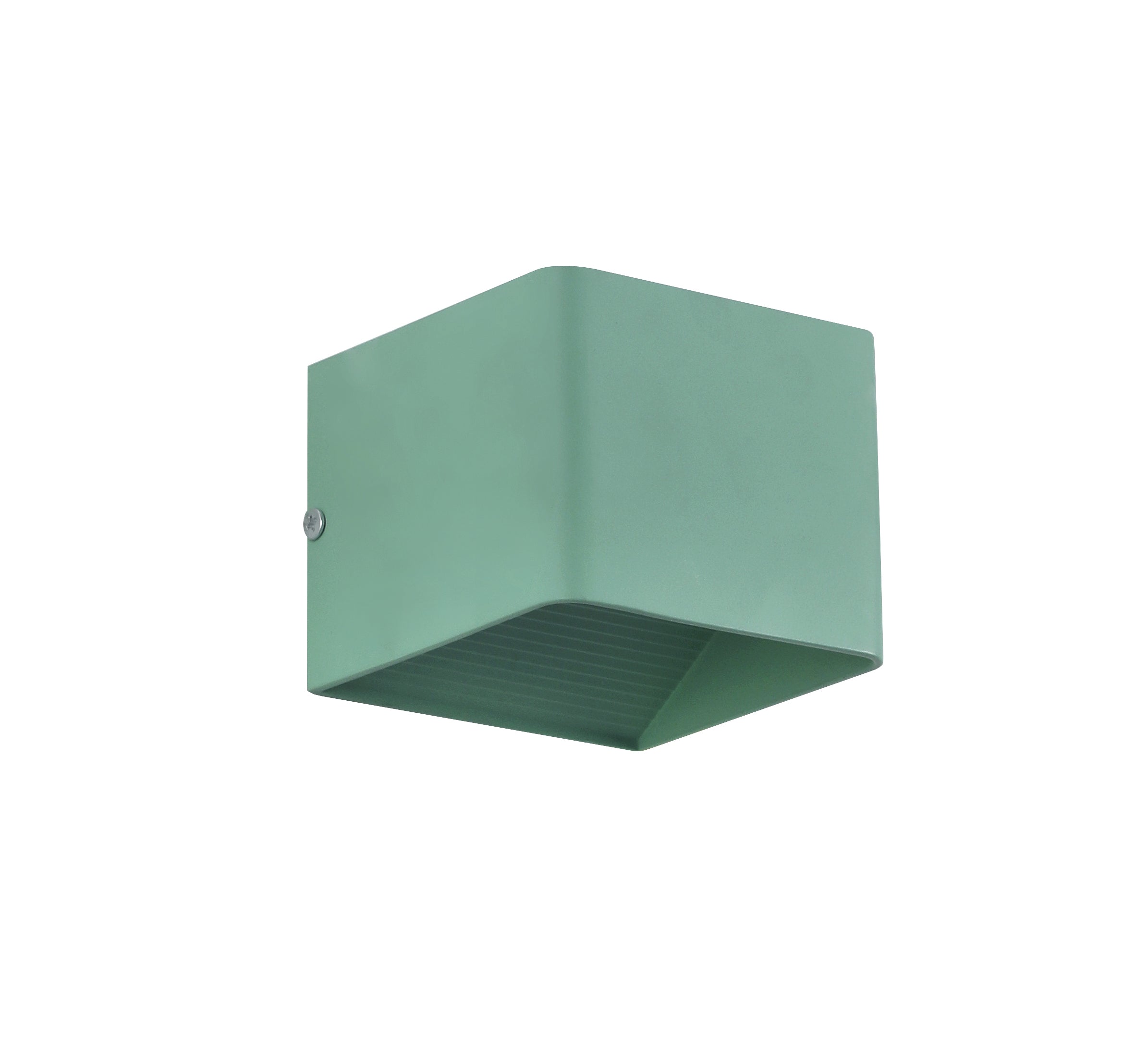 NoirCube Kwadratowa Lampa Ścienna Metal Czarny Kompaktowa Wnętrze