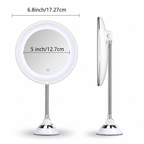 ClearView LED Kosmetikspiegel mit 10-facher Vergrößerung
