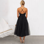 LineaBelle Midikleid Damen – Elegantes Kleid mit Definierter Taille