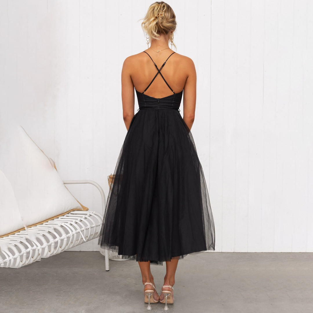 LineaBelle Midikleid Damen – Elegantes Kleid mit Definierter Taille