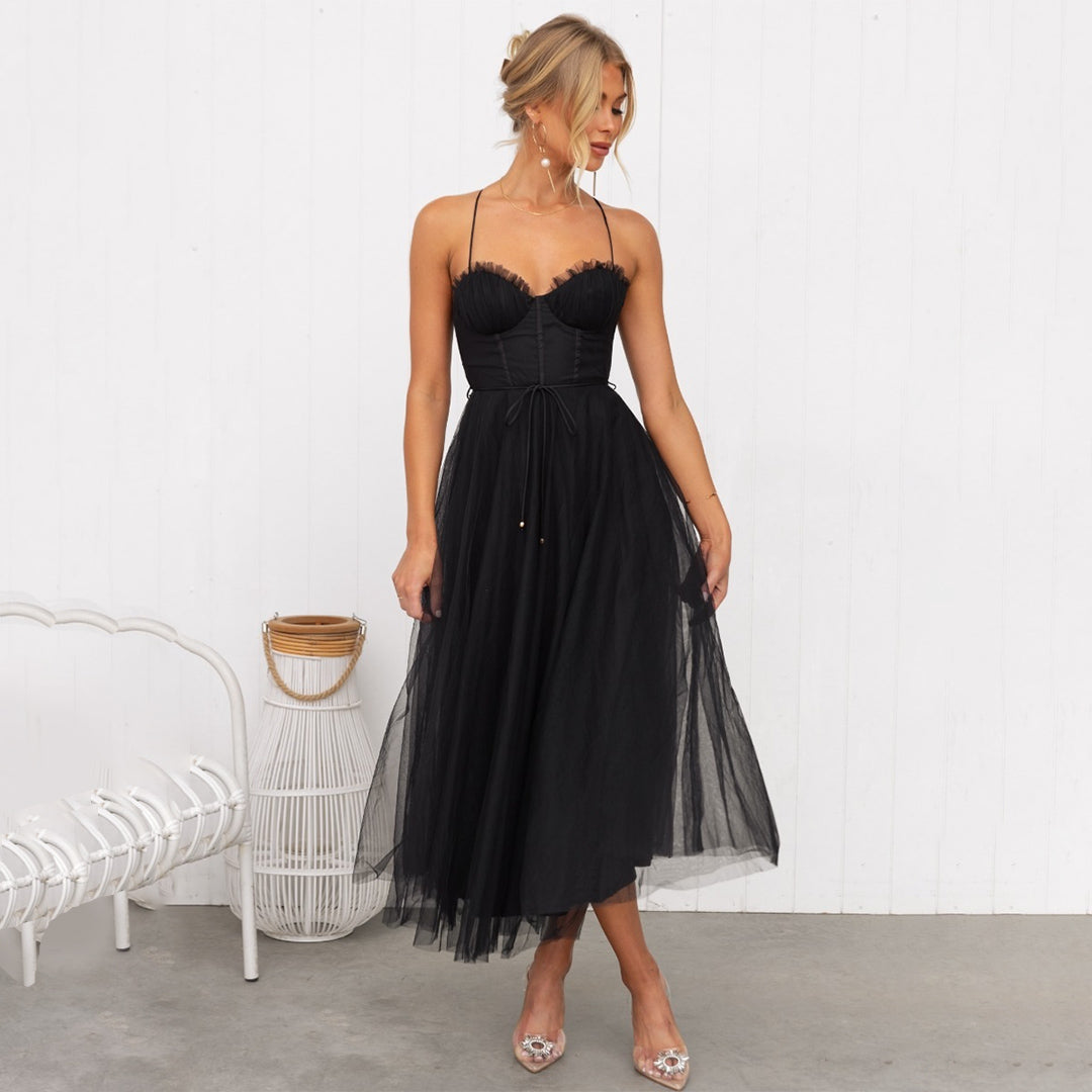 LineaBelle Midikleid Damen – Elegantes Kleid mit Definierter Taille