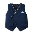 Gentino Kinderanzug Set – 4-teiliges Festliches Outfit mit Fliege
