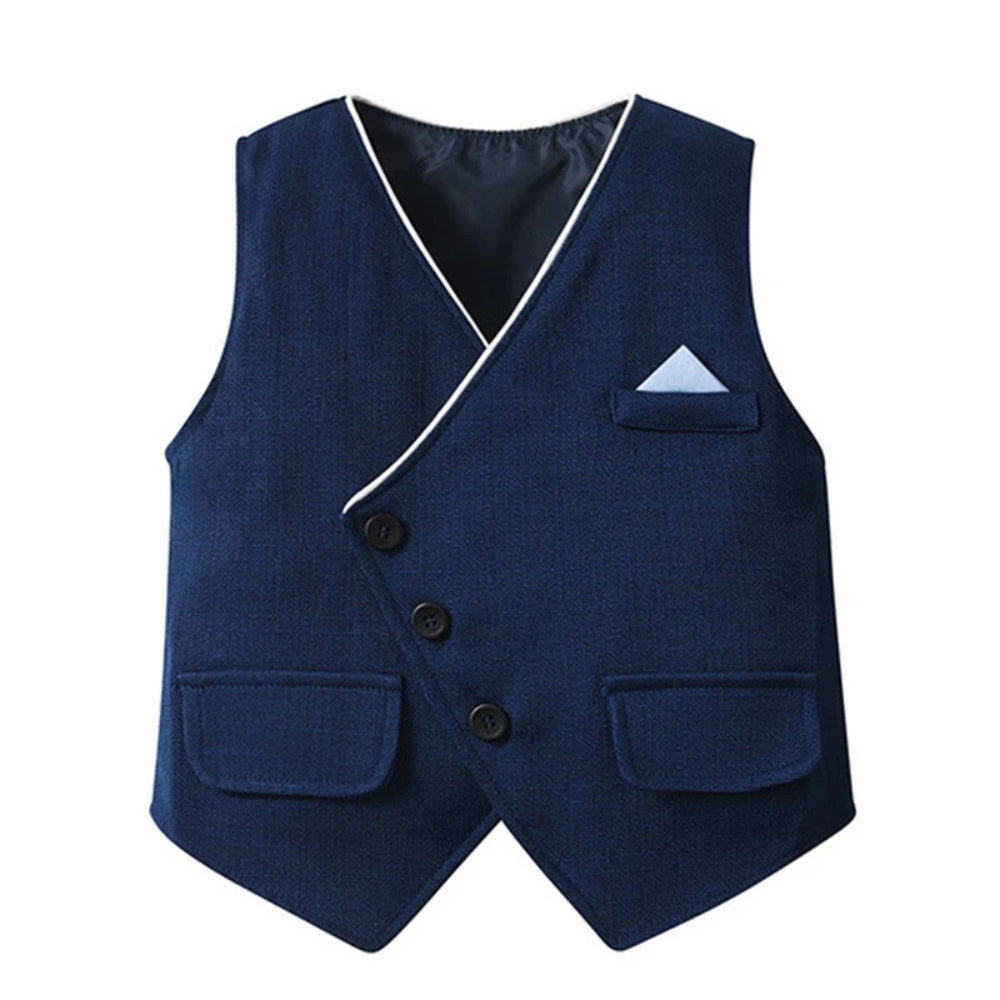 Gentino Kinderanzug Set – 4-teiliges Festliches Outfit mit Fliege