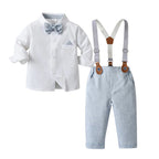 Gentino Kinderanzug Set – 4-teiliges Festliches Outfit mit Fliege