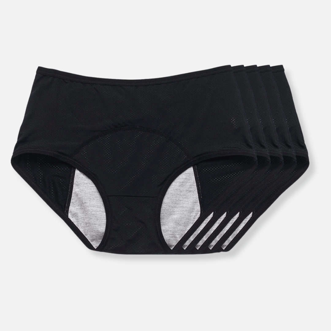 Auslaufsichere Damenunterwäsche mit Absorptionsschicht