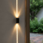 LichtSäule LED-lampa ścienna zewnętrzna IP65 do fasady i na taras