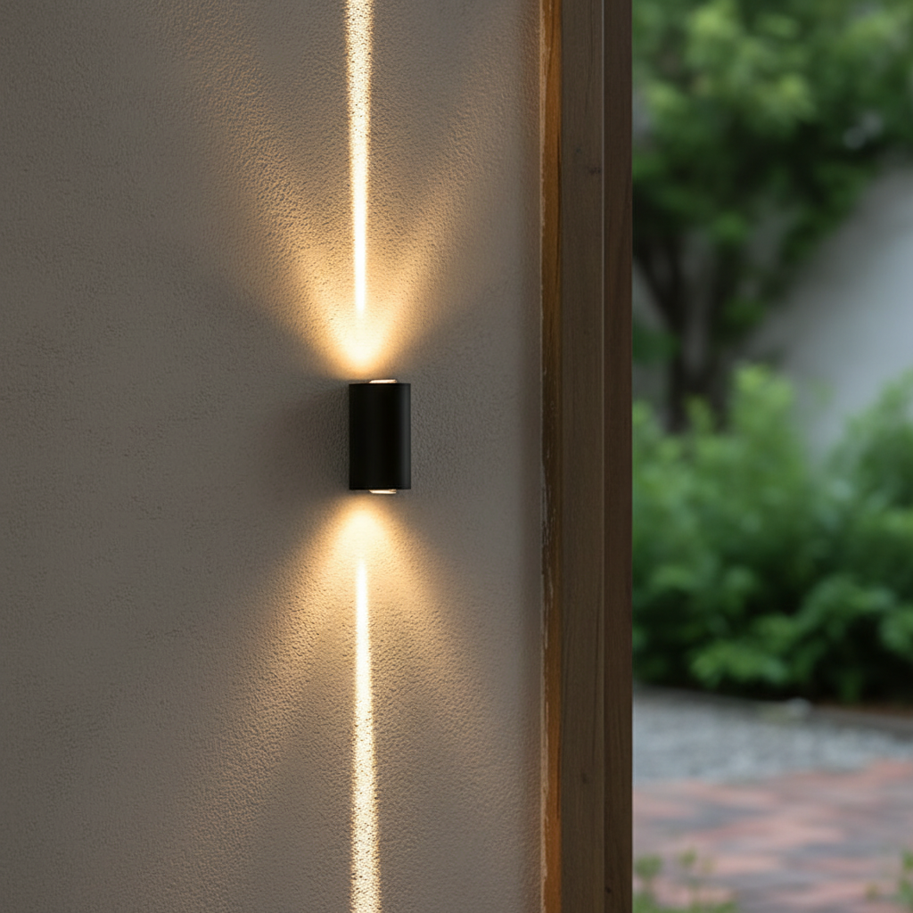LichtSäule LED-lampa ścienna zewnętrzna IP65 do fasady i na taras