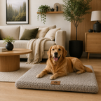 KuschelNest Hundematte mit Waschbarem Bezug und Rutschschutz