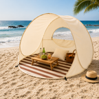 Sonnennest PopUp-Strandmuschel dla 3–4 osób z natychmiastowym montażem