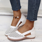 Komfortiva FlexSchritt Damen Slipper aus Leder mit Komfortsohle