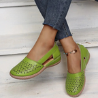 Komfortiva FlexSchritt Damen Slipper aus Leder mit Komfortsohle