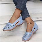 Komfortiva FlexSchritt Damen Slipper aus Leder mit Komfortsohle