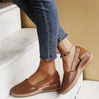 Komfortiva FlexSchritt Damen Slipper aus Leder mit Komfortsohle
