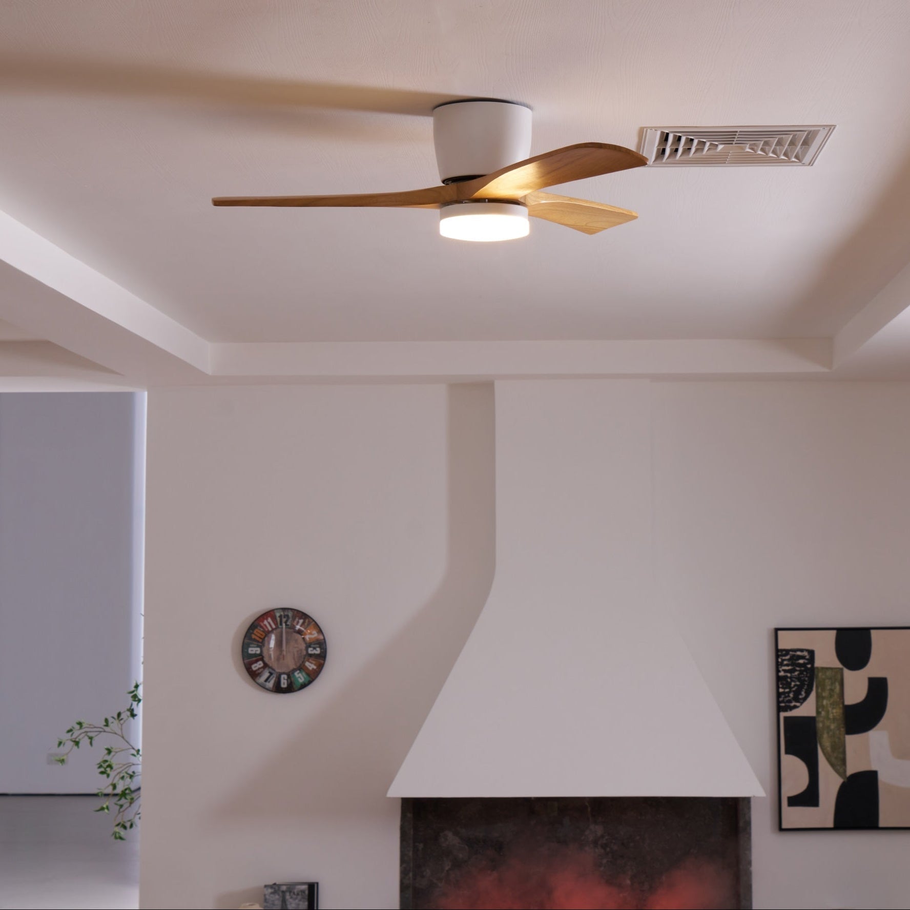 LED Deckenlampe mit Ventilator und Fernbedienung