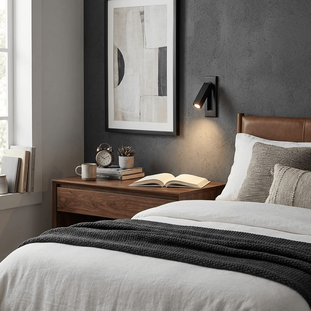 Verstellbare LED Wandleuchte für Schlafzimmer und Leseecke