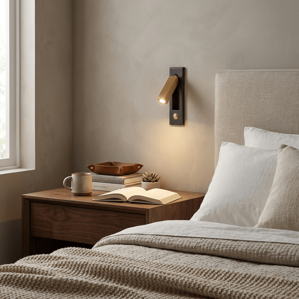 Verstellbare LED Wandleuchte für Schlafzimmer und Leseecke